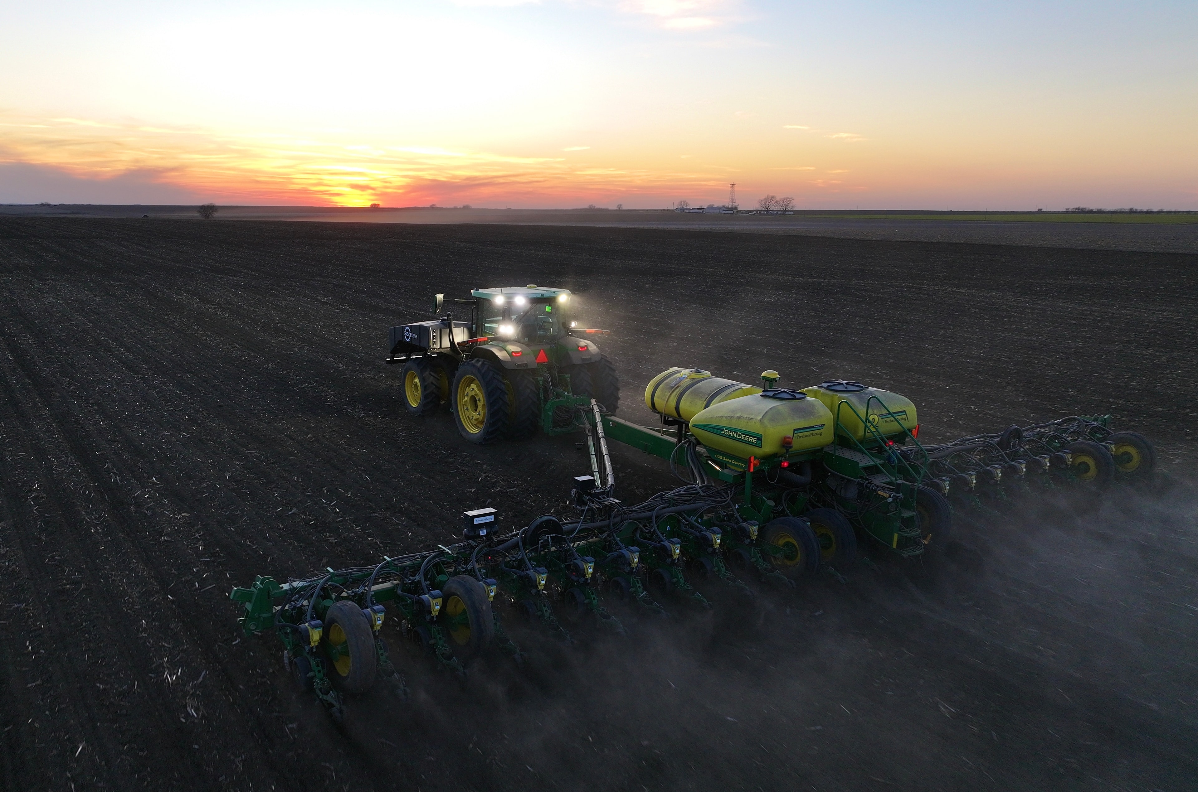Precision planting equipment in the field