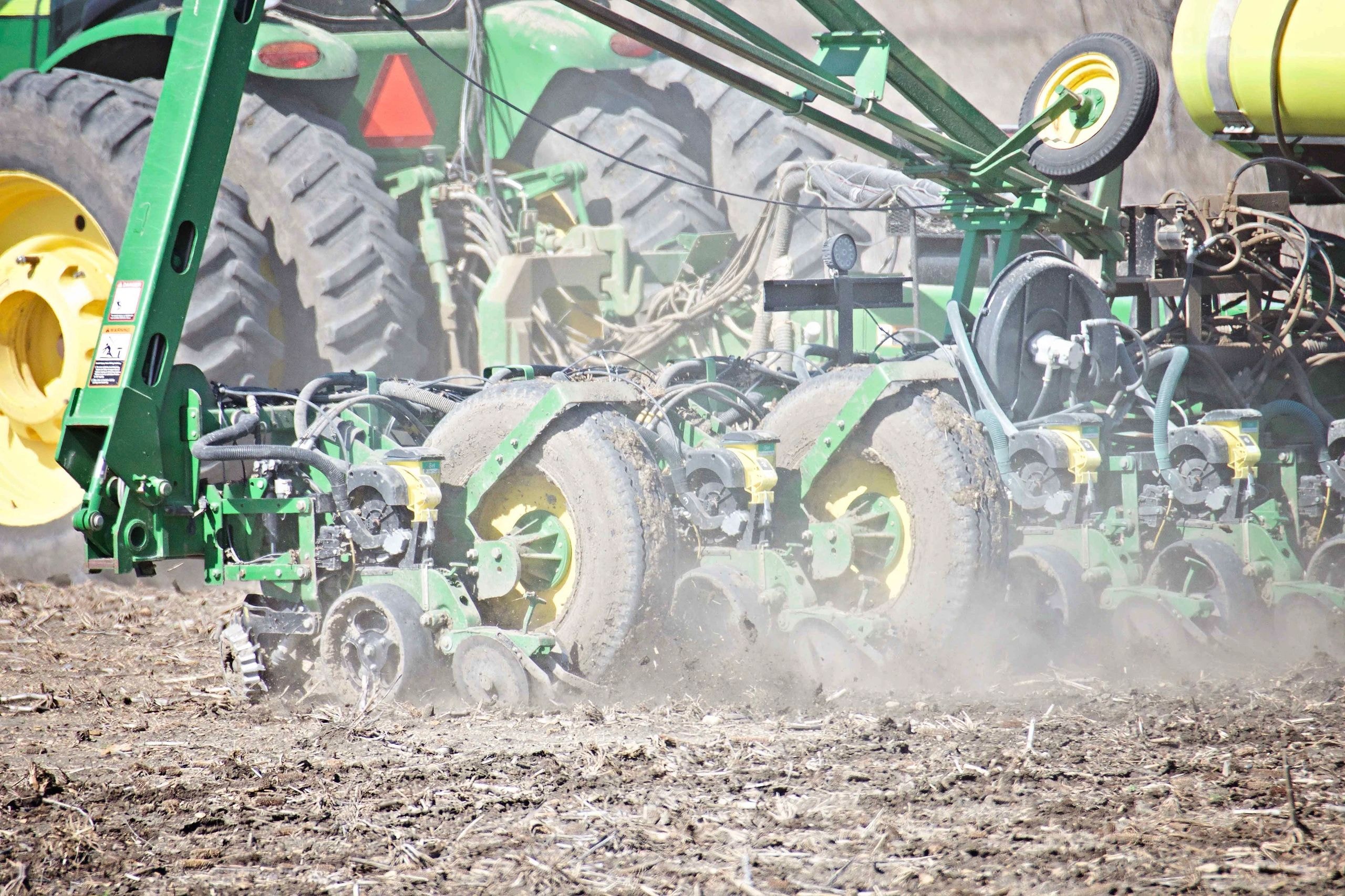 Precision planting equipment at work