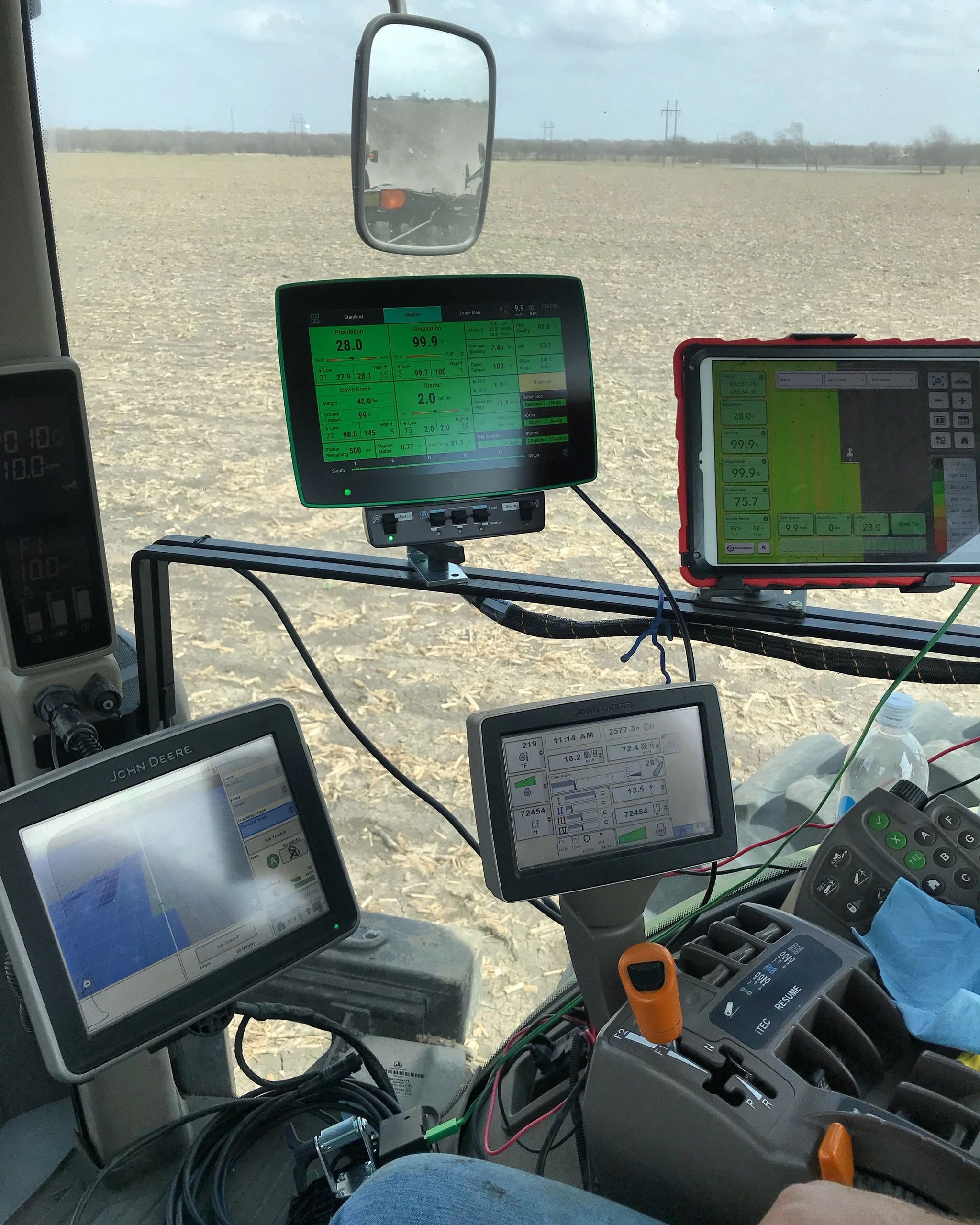 Farming operations in Texas